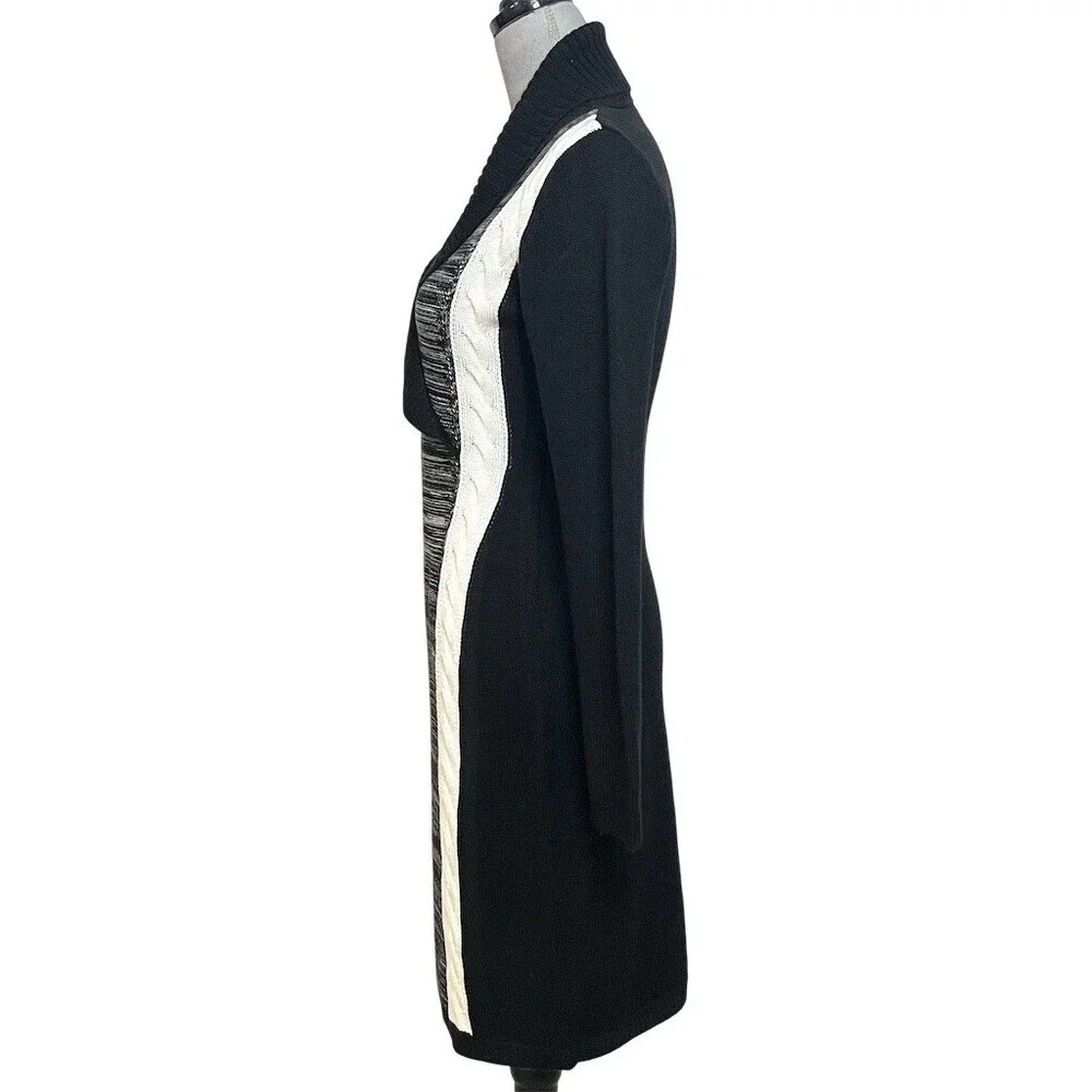 Calvin Klein Midi Sweater Dress Women’s S Black Winter Fall Cozy Comfy - Picture 4 of 9